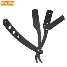 Straight Edge Barber Razor Haircut Beard Eyebrow Shaving Tool Manual Depilation Razor Hairdresser Trimming Blades Replaceable