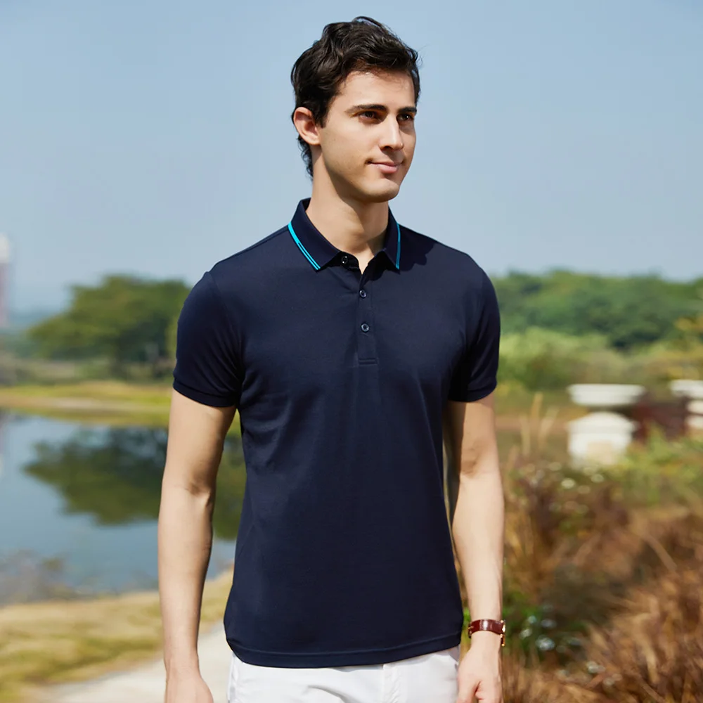 2022 New Golf Clothing Short Sleeve T-Shirt Men's Outdoor Sports Polo Shirt Ventilation Dry and Sweat Wicking Moisture Golf Wear