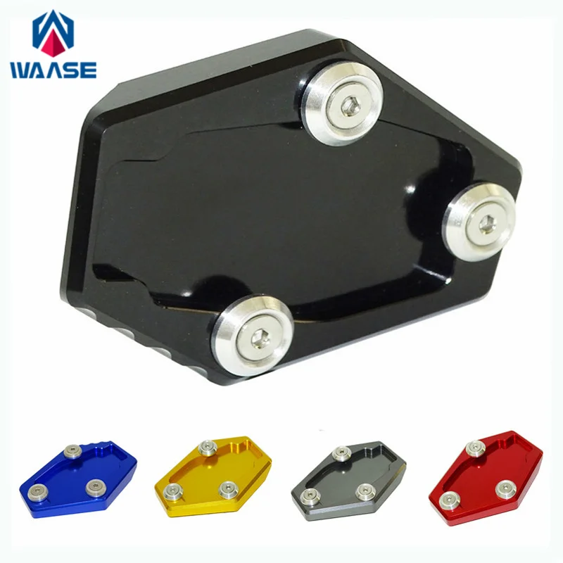 

waase For Ducati MONSTER 1200 1200S 2014 2015 2016 Kickstand Foot Side Stand Extension Pad Support Plate