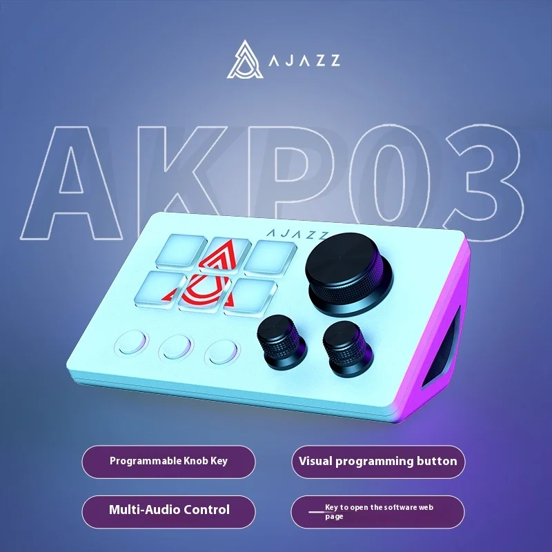 Ajazz AKP03 Programmable Macro Keyboard 12 Keys Mechanical