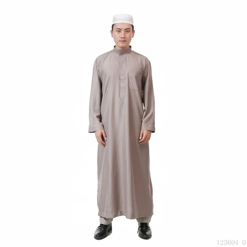 Arabic Abaya Islamic Clothing Men Jubba Thobe Robes Muslim Dress Saudi Arabia Galabia Ropa Hombre Qamis Homme Cosplay Costumes