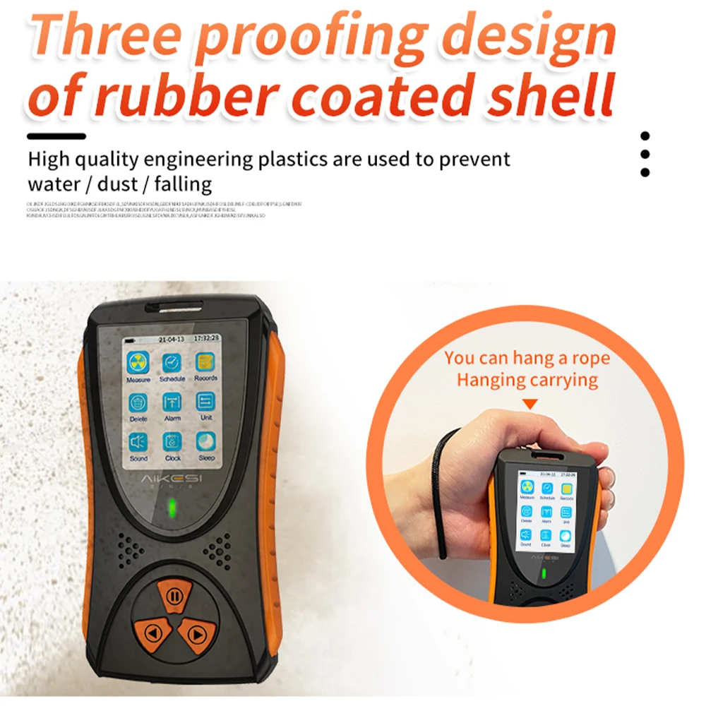 Nuclear Wastewater Geiger counter Nuclear Radiation Detector X-ray Beta Gamma Detector Geiger Counter Dosimeter Lithium battery