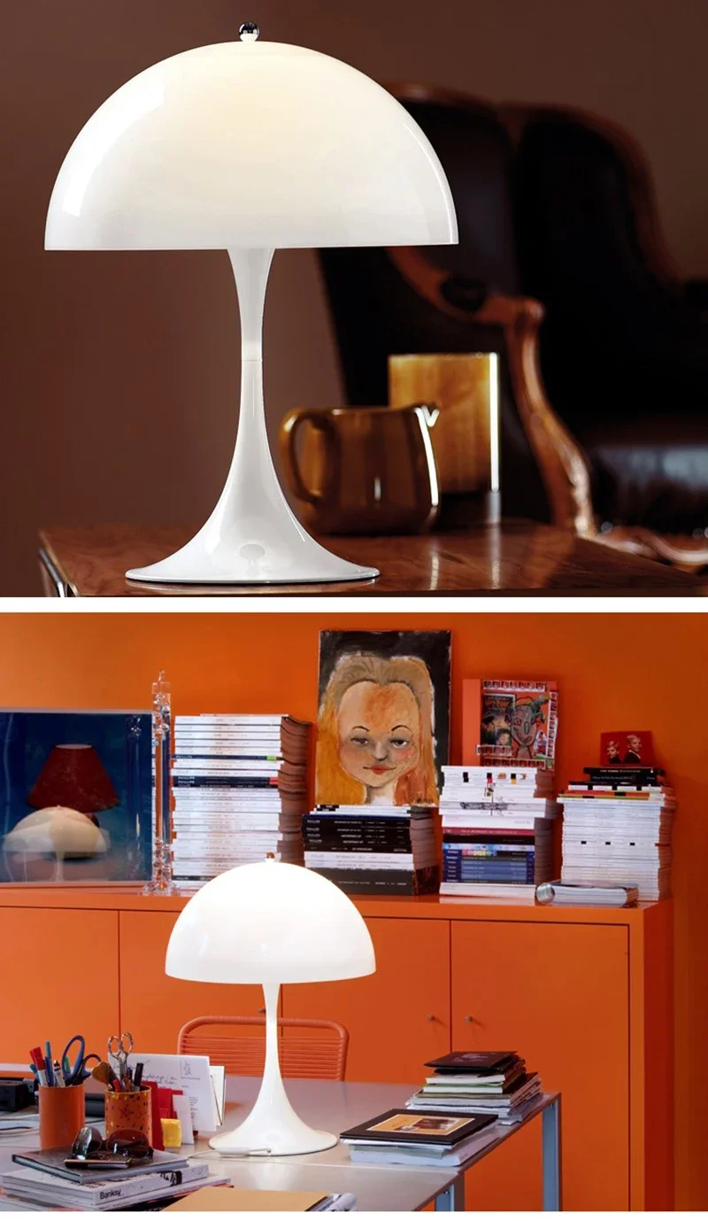 Description Picture 3 of itemModern Fashion Mushroom Table Lamp Luminaire for Bedroom Bedside Living Room white Desk light indoor Art lighting Decor