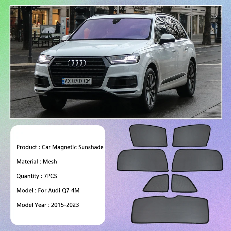 Seitenfenster Sonnenschutz Für Audi Q7 4L - UV-Schutz Rollos, 4-tlg. Set