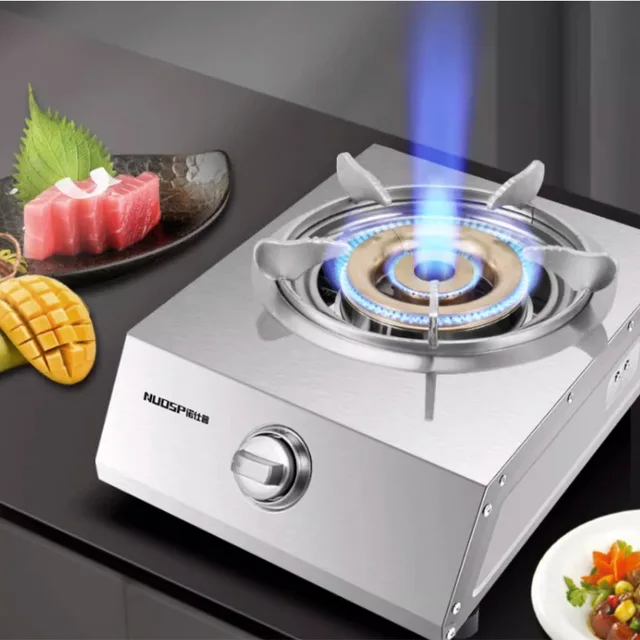 5.2KW Portable Cooktop gas stove cooker Stainless steel gas cooktop Energy saving gas stove 1 burner Home appliances Cooktops