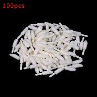 100 Pcs Disposable Cosmetic Makeup Lip Brush Cotton Head Makeup Cosmetic Tool Eyeshadow Lip Gloss Tools Makeup Brush Head 2
