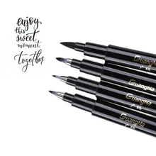 

12pcs 9 Size Tip Hand Lettering Pens Set Calligraphy Brush Pens Art Markers Black Ink Supplies for Drawing Writing Sketching
