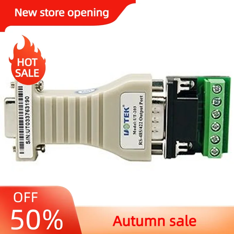 

UTEK Passive RS232 to RS485 / 422 converter adapter UT-203A DB9 connector, with terminal block