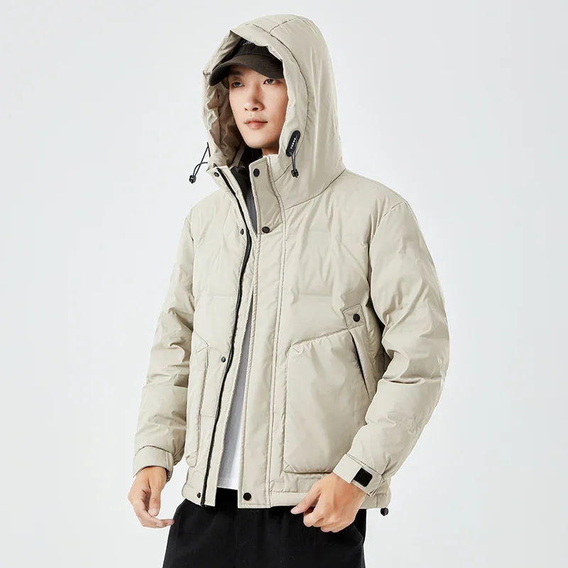 Autumn Winter Men Outwear Tops Male Duck Down Jacket Padded Waterproof Breathable New Warm Hooded Cardigan Oversize Causal Coats