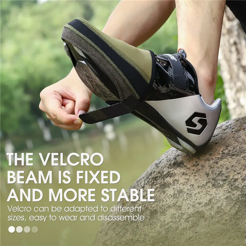 WEST BIKING Bicycle Half Shoe Cover Windproof Non-slip Cycling Boot Cover MTB Road Bike Waterproof Overshoes Bicycle Equipment bicycle shoe covers