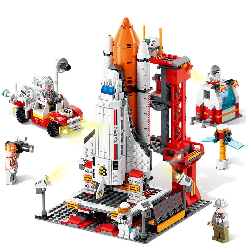 

Space Exploration Shuttle Toys for Boys Aerospace Building Blocks Kit Toy Gifts for Christmas Xmas Birthday Kids Adults
