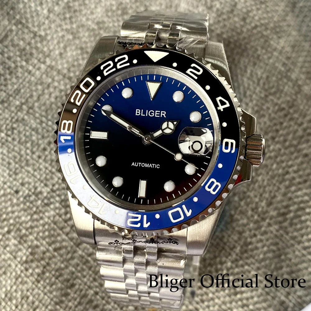 BLIGER 40mm NH35AA PT5000 Miyota Automatic Men's Watch Sapphire