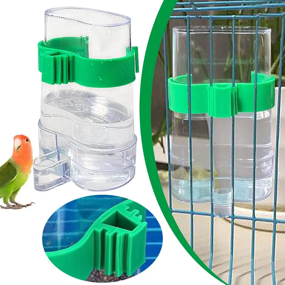 Automatic Bird Feeder Birds Water Feeders Dispenser Automatic Feeder Drinker Hanging Pet Bird Cage Accessories