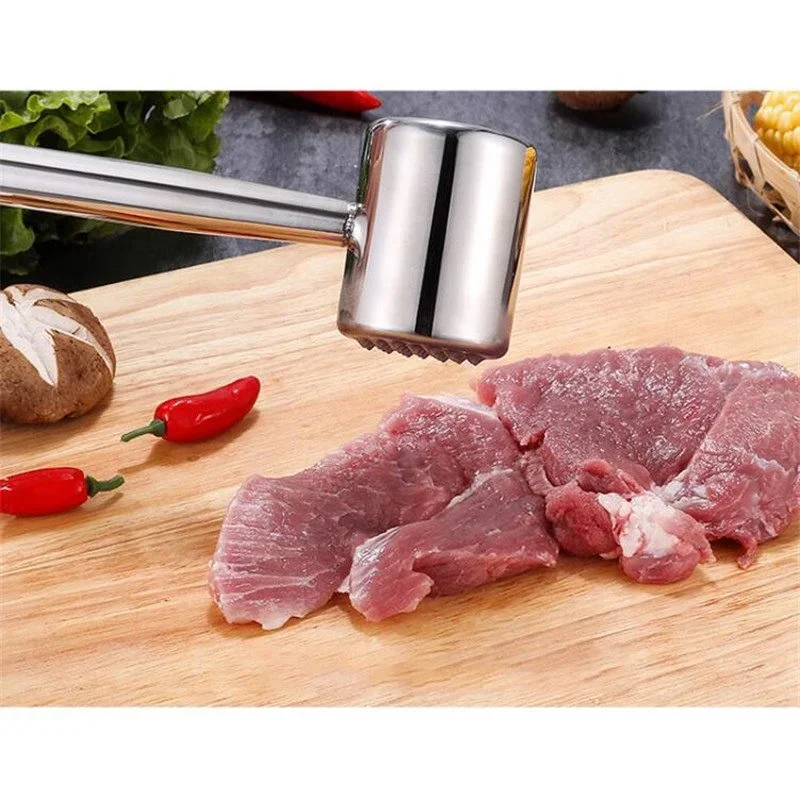 1Pc Multifunction 304 Stainless Steel Steak Meat Hammer Household Kitchen Meat Tenderizers Pounder