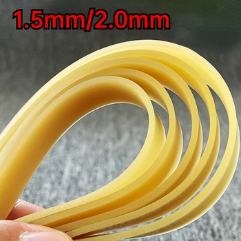 1.5/2.0mm High Quickly 1-5PCS Slingshot Hunting Powerful Flat Rubber Band High Elasticity Outdoor Catapult Shooting Accessories