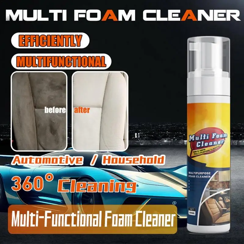 Foam Cleaner For Car Foam Cleaner Car Interior Ceiling Seat Center Control Panel Renovation Decontamination Cleaner Kitchen Tool