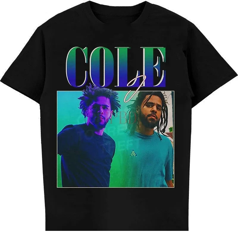

Мужская винтажная черная футболка J Cole 90s