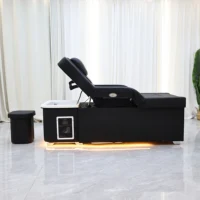 Table de massage électrique XinSheng 2026 avec fonction de levage, lit de massage, lits de shampoing, mobilier de salon SPA pour la tête, lavabo pour cheveux, bain de pieds 4