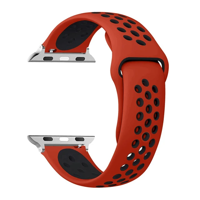 Breathable Silicone Sports Watch Strap