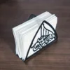 1pc, Metal Islamic Table Napkin Holder. Paper Towels and Napkins, Decorative Ornaments for Muslim Home Tabletops 4