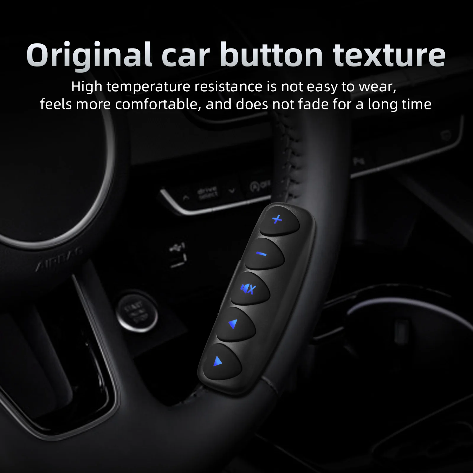 10 Keys Wireless Car Steering Wheel Control Button For Radio DVD GPS Multimedia