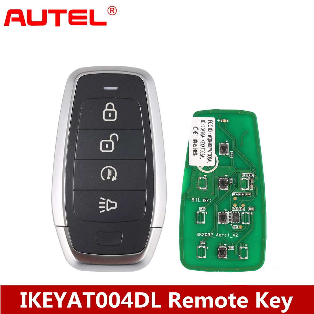 

Стандартный стиль AUTEL MAXIIM IKEY IKEYAT004DL, 4 кнопки, независимый смарт-ключ (дистанционный запуск/Паника)