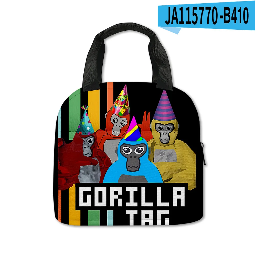 

Новая Изолированная 3d-сумка для завтрака с тегом Gorilla Tag