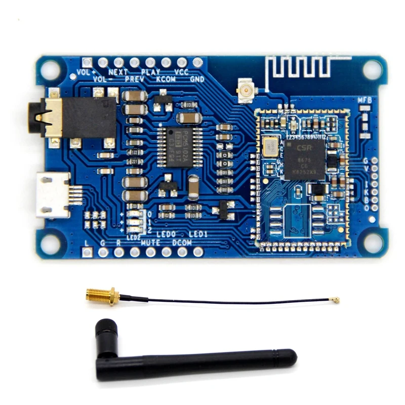 

For CSR8675 Lossless LDAC Bluetooth V5.0 Decoder Board PCM5102A Low Power APTX/APTXLL/APTXHD Lossless I2S