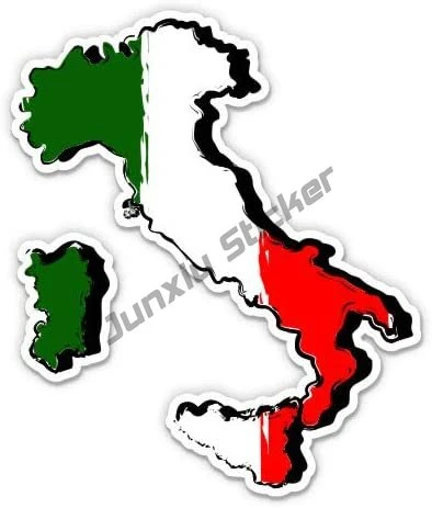Italien Land Karte Italienische Flagge Vinyl Aufkleber Made In Italien  Karte Aufkleber Auto Aufkleber Flagge Auto Zubehör für Auto Laptop telefon  - AliExpress