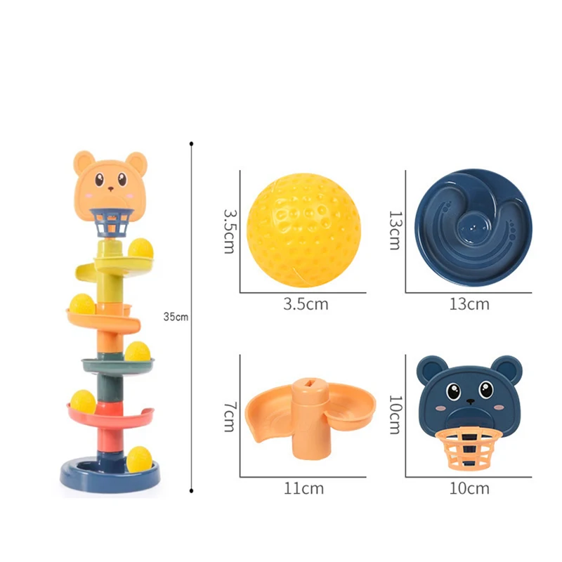 Montessori Toys Baby 0 12 24 36 Months Track Rolling Ball Push Pop Sliding Ball Early Education Toys Games Children Sensory Toy 6