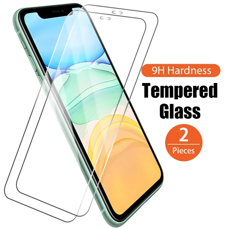 2 Pezzi Di Vetro Temperato Per Iphone 13 12 11 14 15 Pro Max Xr X Xs Max Proteggi Schermo Su Iphone 13 12 Mini 8 7 6 6S Plus 5S Se 2020