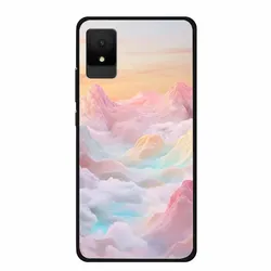 Soft Silicone TPU Phone Cover with Floral Design - Rivers and Mountains Back Case Shield Protector for TCL 502 (G16.CH.43)