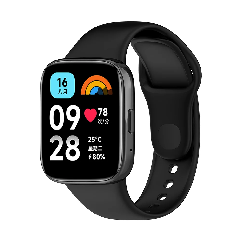 Comprar Correa de reloj para Xiaomi Redmi Watch 3, repuesto de correa de  silicona para reloj inteligente Redmi Watch3