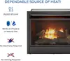 Ventless 26,000 BTU Heats 1,350 Square Feet Dual Fuel No-Clearance Gas Fireplace Insert with Remote Control, Black 3