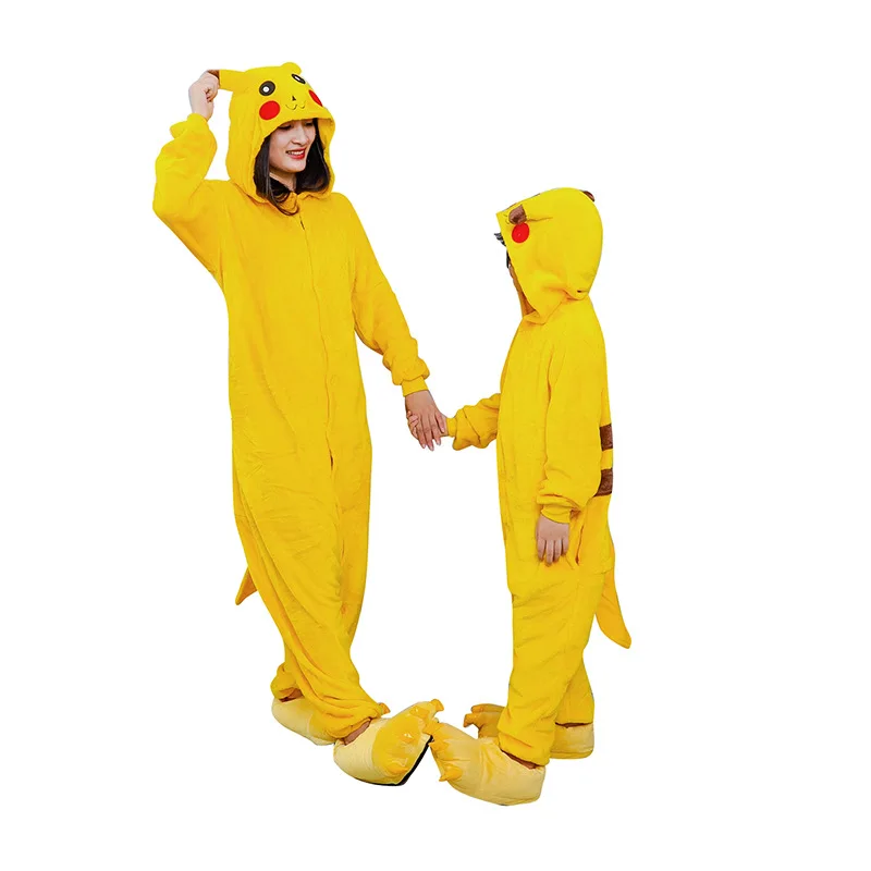 

MINISO Pokemon Pajamas Anime Pikachu Siamese Loose Tracksuit Cute Parent-Child Comfortable Pajamas Gift Tracksuit Wholesale