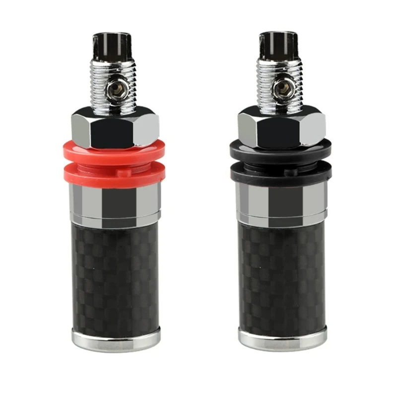 Speaker Terminal Binding Post Replacement Video Cable Plugs Connector 2pcs