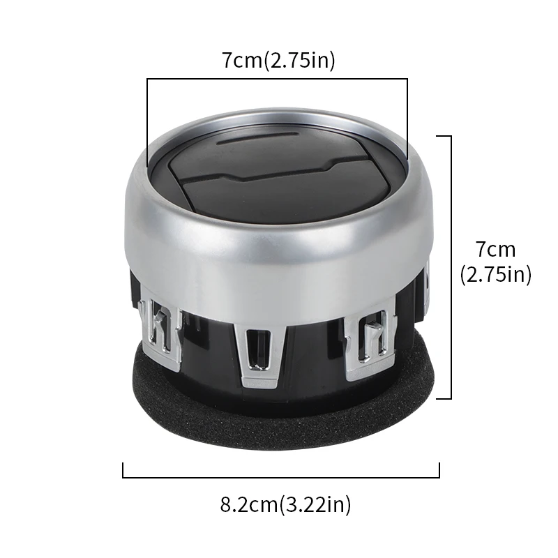 Center A/C Air Vent Air Conditioning Vent For Ford Mustang 2015 2016 2017 2018 2019 2020 2021-2023 FR3Z-19893-AE FR3Z-19893-AC 3