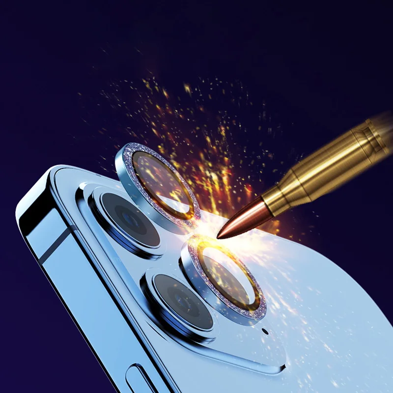 Objektivschutz aus gehärtetem Glas für iPhone 11, 12, 13 Pro Max, Kameraobjektivschutz für iPhone 12pro 13pro 11Pro 11Pro, Metallring, Protec_voghion.com