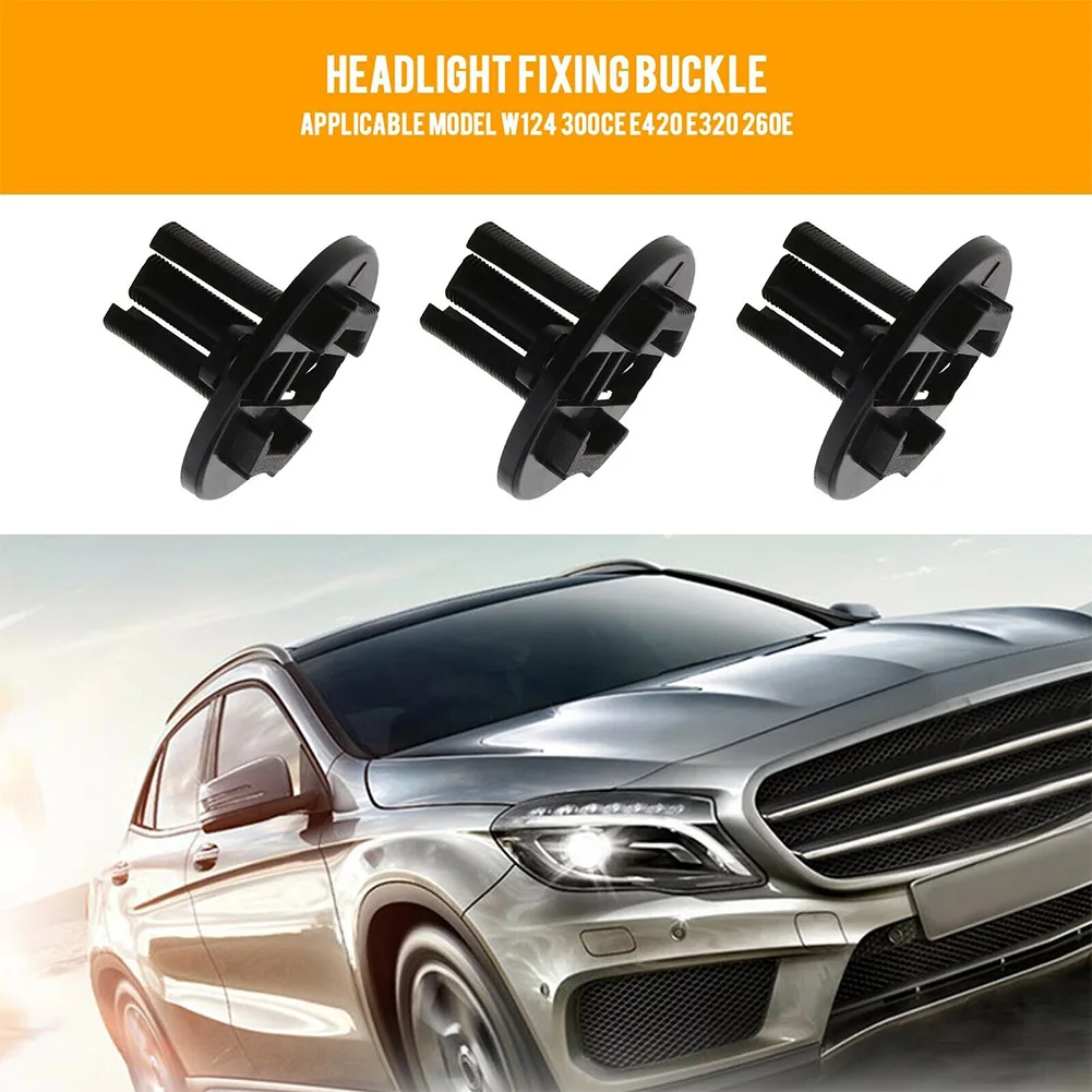 

Fastener Clips Headlight 38mmx29mm Black Fastener High Reliability Accessories Replacement Stable Characteristics