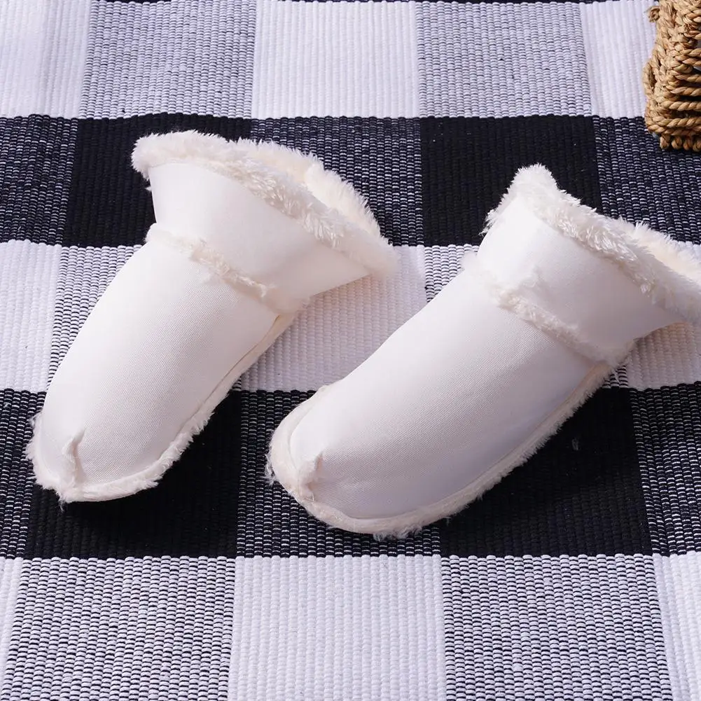 Hole Shoes Soft Plush Sleeve Cover Detachable Shoes Pad Washable Warm Fluffy Thick Insoles Replacement Croc Slippers warm slippers