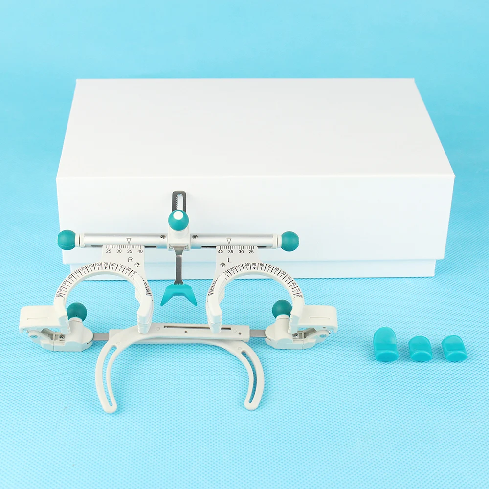 Free Shipping Top Quality Optical Trial Lens Frame Blue knobs Half Rim Type