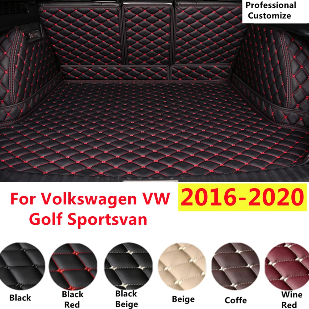 

Полный комплект по индивидуальному заказу для Volkswagen VW Golf Sportsvan 2020 2019-16, автомобильные фитинги, коврик для багажника автомобиля, Задняя подкладка для багажника