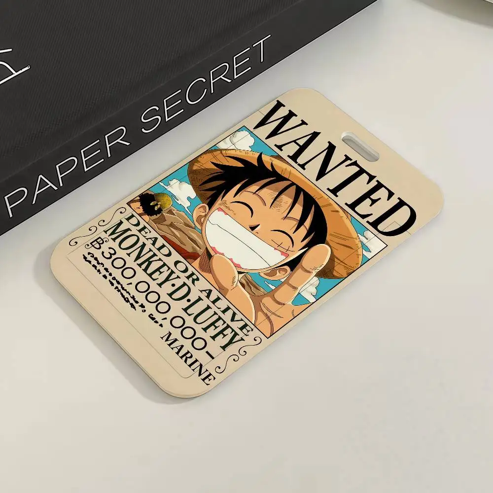 Anime ONE P-PIECE Wanted Poster lustiger Kartenhalter für Transport-, Arbeits-, Ausweis-, Studenten- und Menschkarten – Detail 3