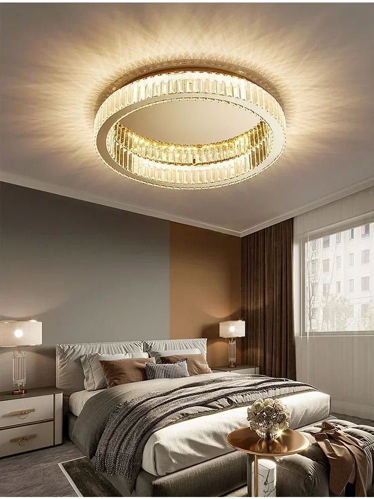 Description Picture 3 of itemNordic LED Crystal Circle Ceiling Lamp Chandeliers Lighting for Living Room Bedroom Home Indoor Decor Lampara techo Luminaire