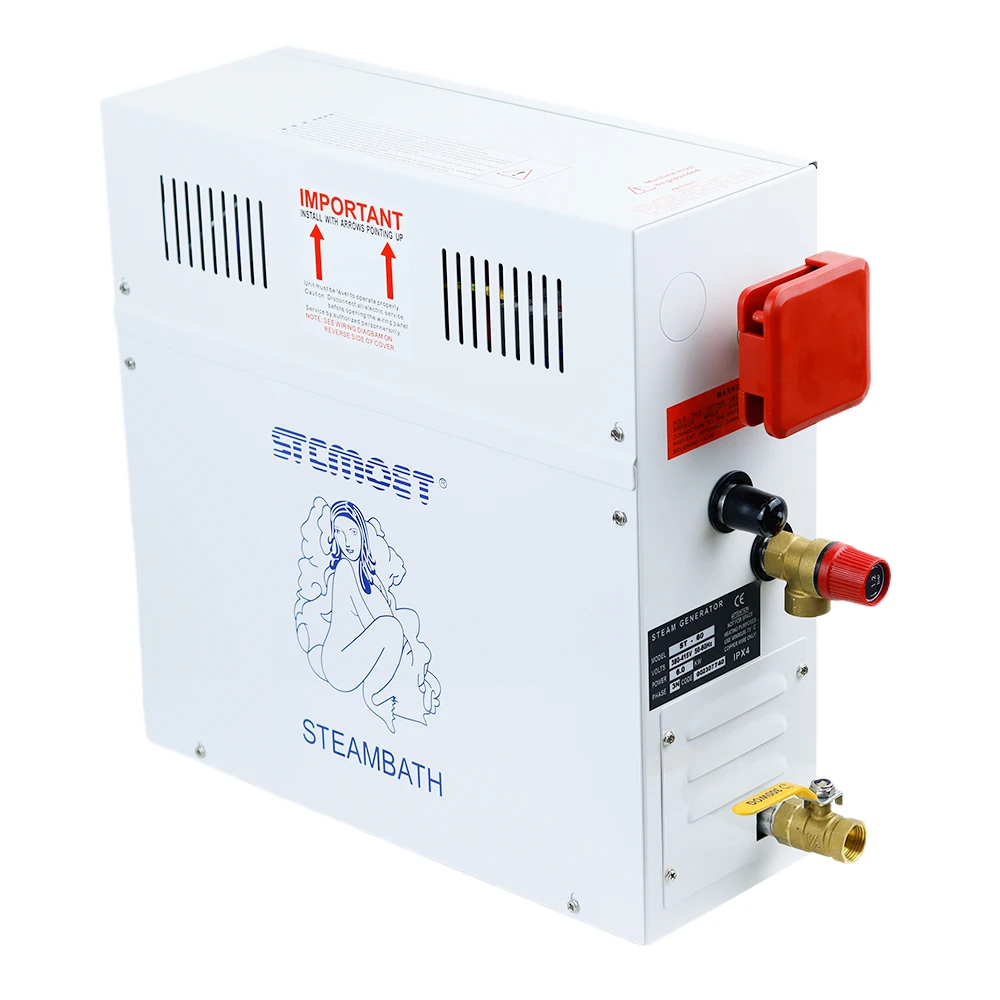6KW 220V/380V Home use Steam machine Steam generator Sauna Dry stream furnace Wet Steam Steamer digital controller Detox 4
