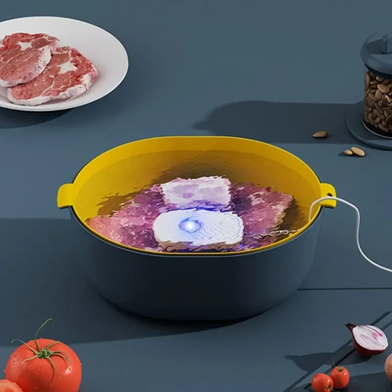 Vegetable fruit cleaner vegetable cleaner Portable Fruit Vegetable Washers Ultrasonic Cleaning Machine Washing IPX7 Waterproof Multifunctional Machine Cleaner For Kitchen