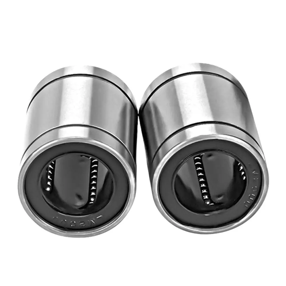 Ball Bearings Metal Shielded Ball Bearings Linear Bearing LM3UU LM4UU LM5UU LM6UU LM8UU LM10UU LM12UU LM16UU LM20UU Linear Ball Bearings Part Bush Bushing Nickel Plated Chrome Steel Rods