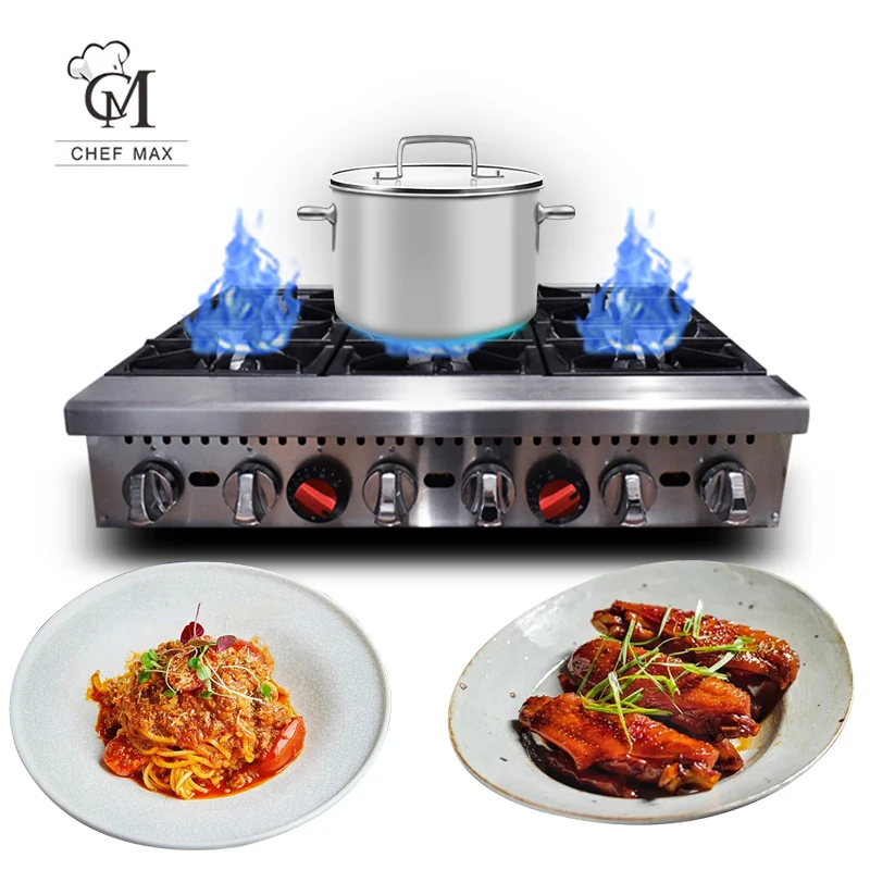 Commercial Kitchen Gaz Cooking Rangs 6 Burner Fast Burners Gas Pasta Cooker Rang Gas Cooker Stove eletrodomestico horeca kitchen equipment kookplaat cooker machine pasta utiles de cocina cooktop cuocipasta catering gas stove