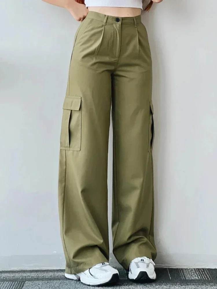Wide Leg Shein Ezwear Pantalones Baratos En Shein Pantalones Cargo