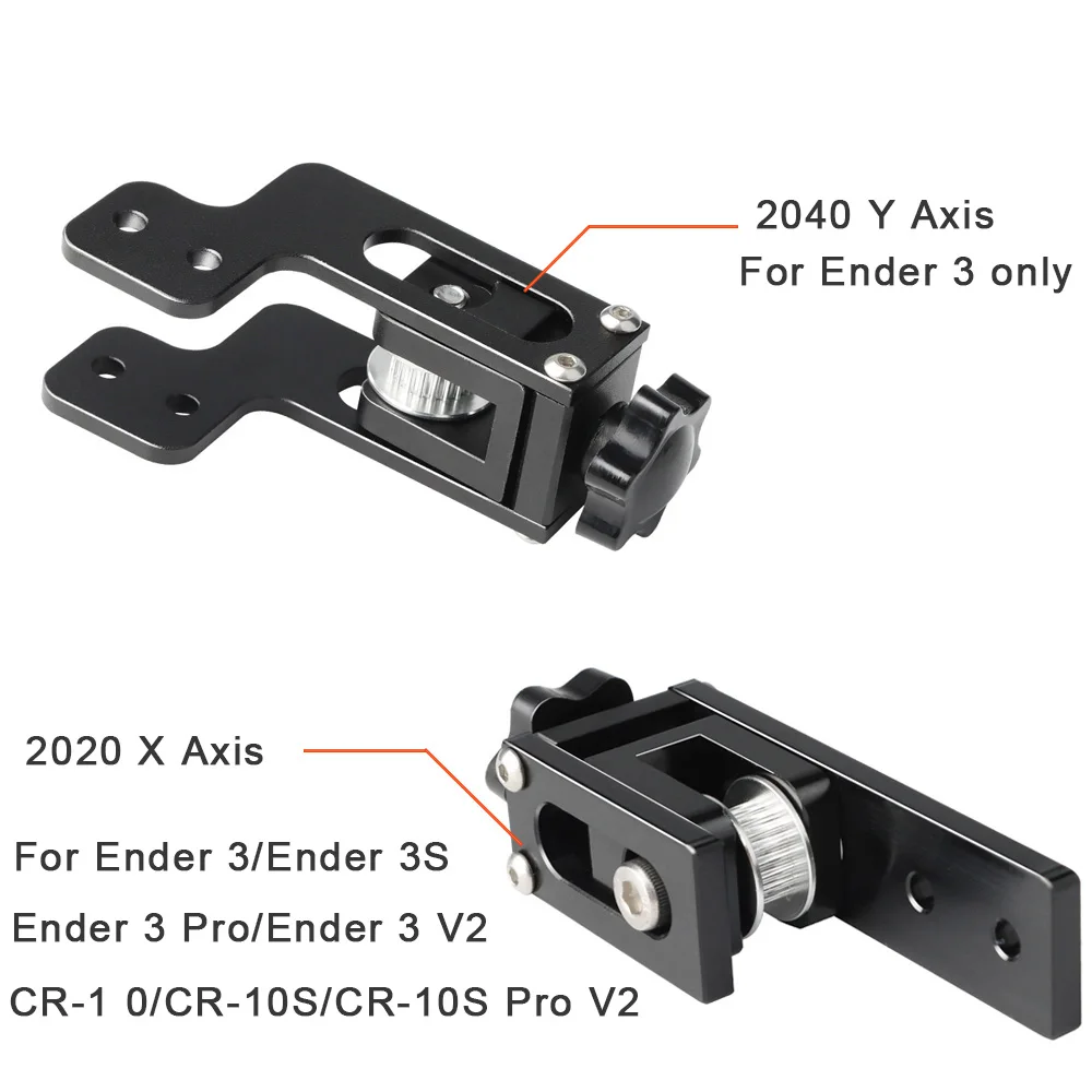 2020 X 축 V 슬롯 프로파일 2040 Y 축 동기 벨트 스트레치 스트레이트 텐셔너, Creality Ender 3 CR-10 3D 프린터 부품용